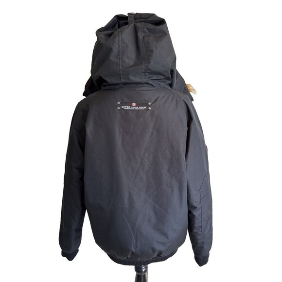 Canada Goose Parka Jacket Women's Small Bomber Hood Down Full Zip Chilliwack - Picture 4 of 16